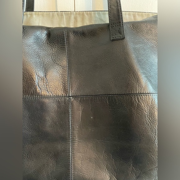 Liel Genuine Leather Large Tote Bag Hand Made in Columbia Black Color 20”X13”X7” - Picture 5 of 15